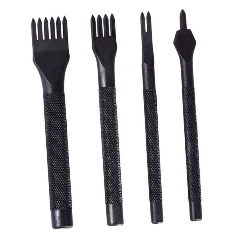 Leather Hole Punch Set 6mm Stitching Chisel Portable Craft Tool - Image 2