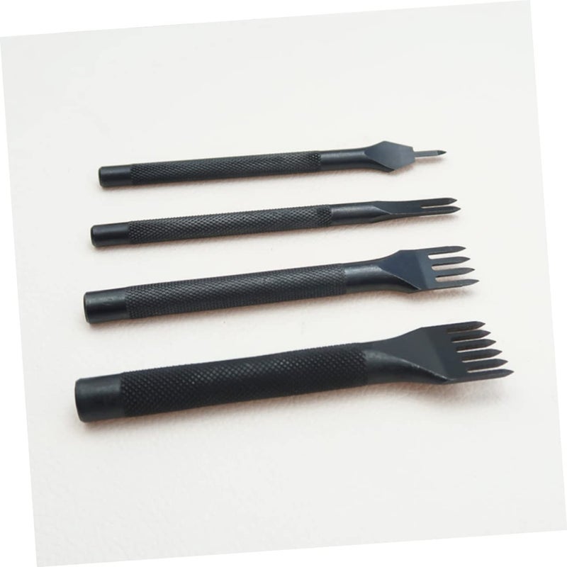 Leather Hole Punch Set 6mm Stitching Chisel Portable Craft Tool - Image 4