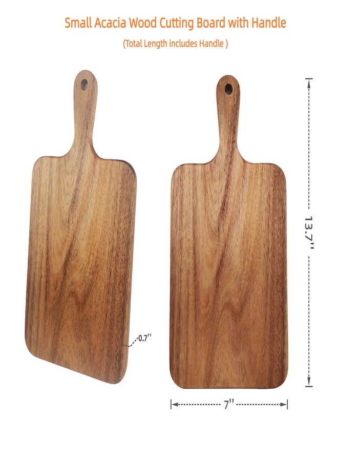 ZeQi Charcuterie Boards with Handles/Acacia wood/Cutting Board/Serving Platter with Handles - Image 4
