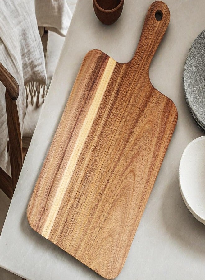 ZeQi Charcuterie Boards with Handles/Acacia wood/Cutting Board/Serving Platter with Handles - Image 3