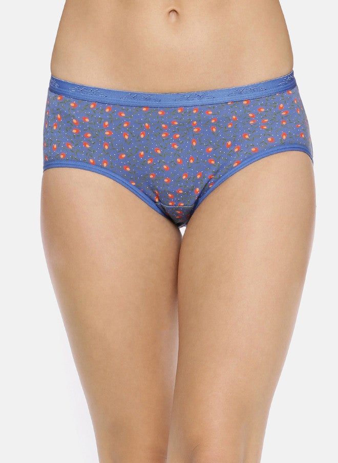 Red Rose Women Pack Of 3 Assorted Hipster Briefs - Floral Printed Cotton - Image 3