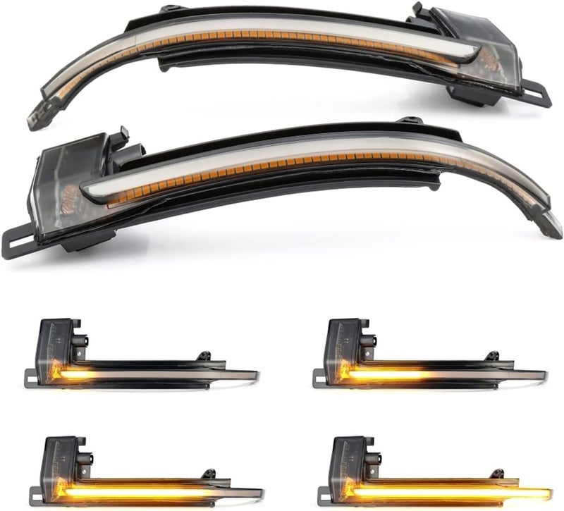 QASULER Dynamic Flowing LED Side Mirror Turn Signal Lights - Image 2