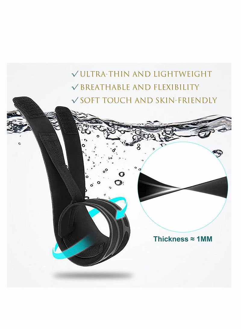 Excefore Wrist Brace Wrist Wraps, Ultra-thin Compression Wrist Straps Wrist Support for Workout Tennis Weightlifting Tendonitis Sprains, Carpal Tunnel Arthritis, Pain Relief - Adjustable (Black, 2 Pack) - Image 4