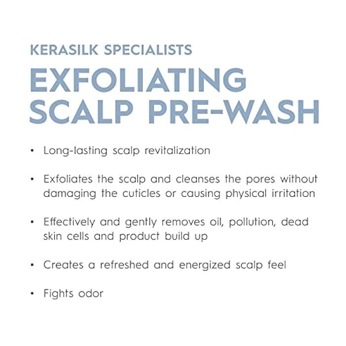 KERASILK Exfoliating Scalp Pre-Wash | Gentle & Deep Cleansing | Removes Excessive Sebum & Dead Skin Cells | Leaves Scalp Feeling Cleansed & Soothed | For All Scalp Types | 250ml - Image 2