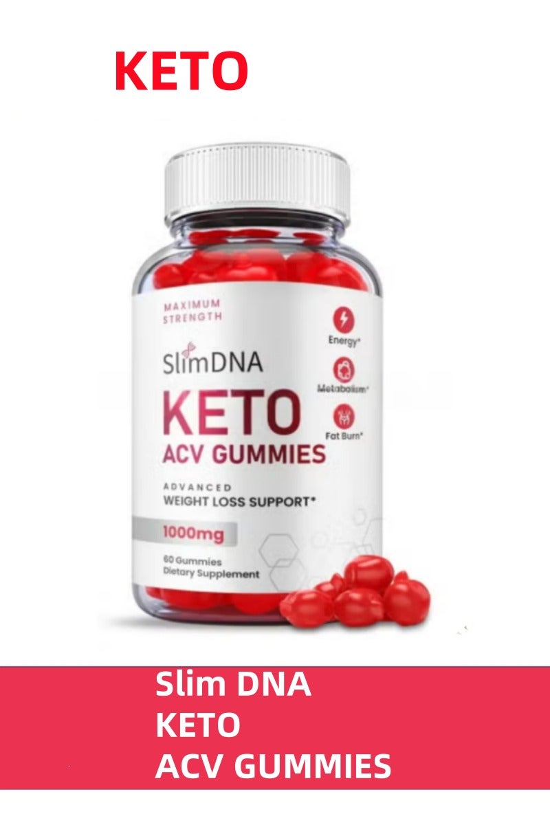 Keto ACV Gummies 60 Count - Apple Cider Vinegar 1000mg with Vitamin B6 & B12 for Weight Loss Support & Energy Boost - Image 1