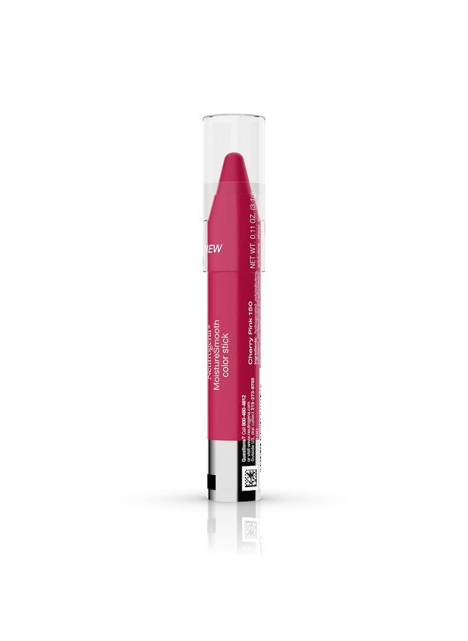 Neutrogena Moisturesmooth Color Stick For Lips Moisturizing And Conditioning Lipstick With A Balm Like Formula Nourishing Shea Butter And Fruit Extracts 150 Cherry Pink 011 Oz  - Image 4