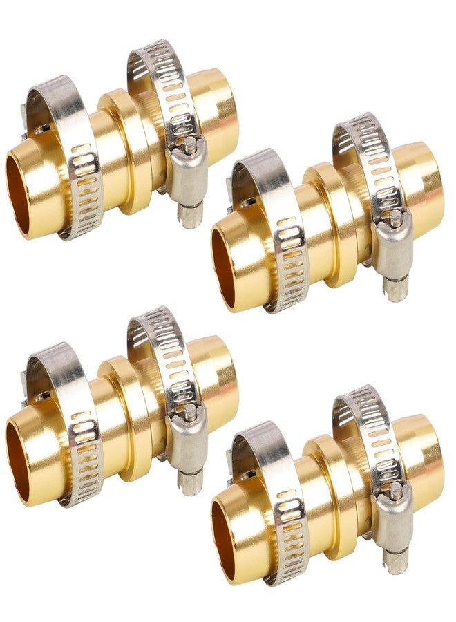 Hourleey 4 Pack Garden Hose Repair Kit, Hose Connector Repair Mender Kit with Stainless Clamp, Fits 3/4"-5/8" Water Hose Repair Fittings - Image 1