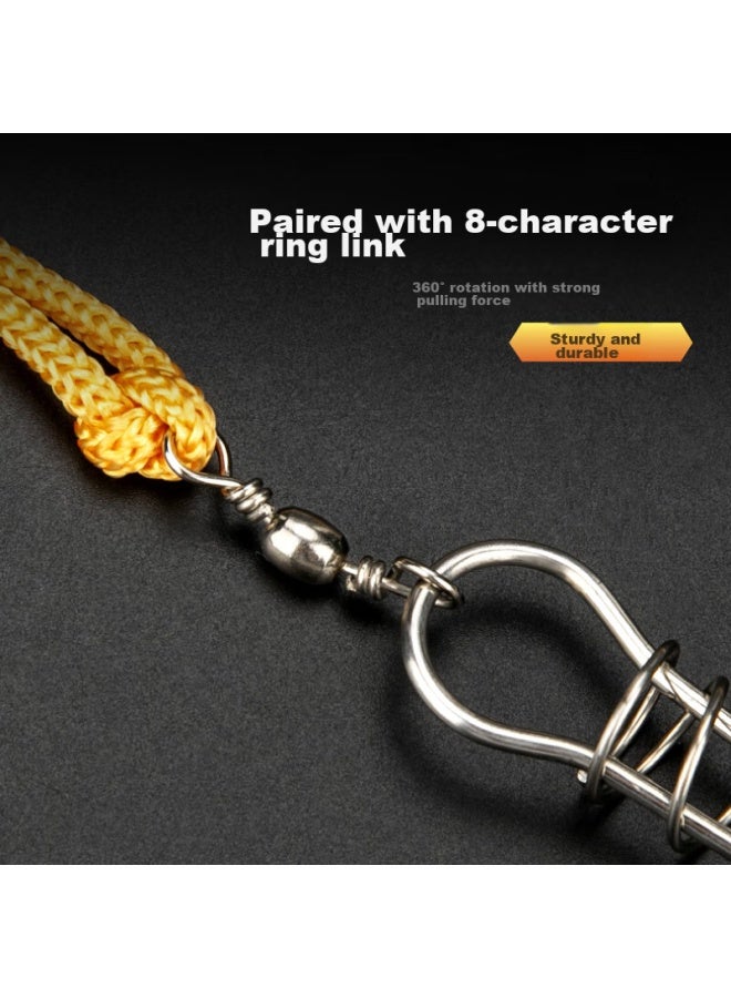 Komerai Kemaile Luya Live Fish Clip, Portable Stainless Steel Fish Lock, Multifunctional Fish Tether, Fishing Rope Accessory - Image 2