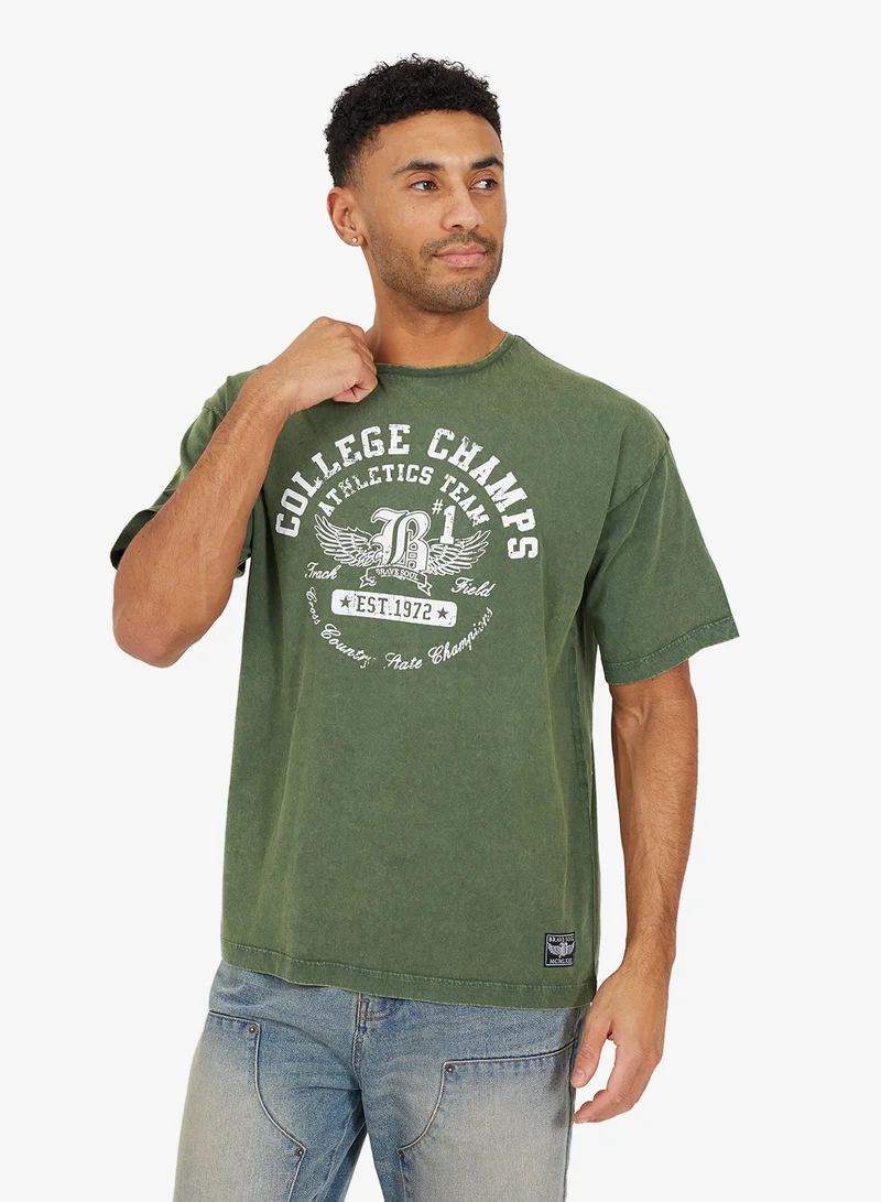 BRAVE SOUL  Oversized T-Shirt for Men | Best Price UAE