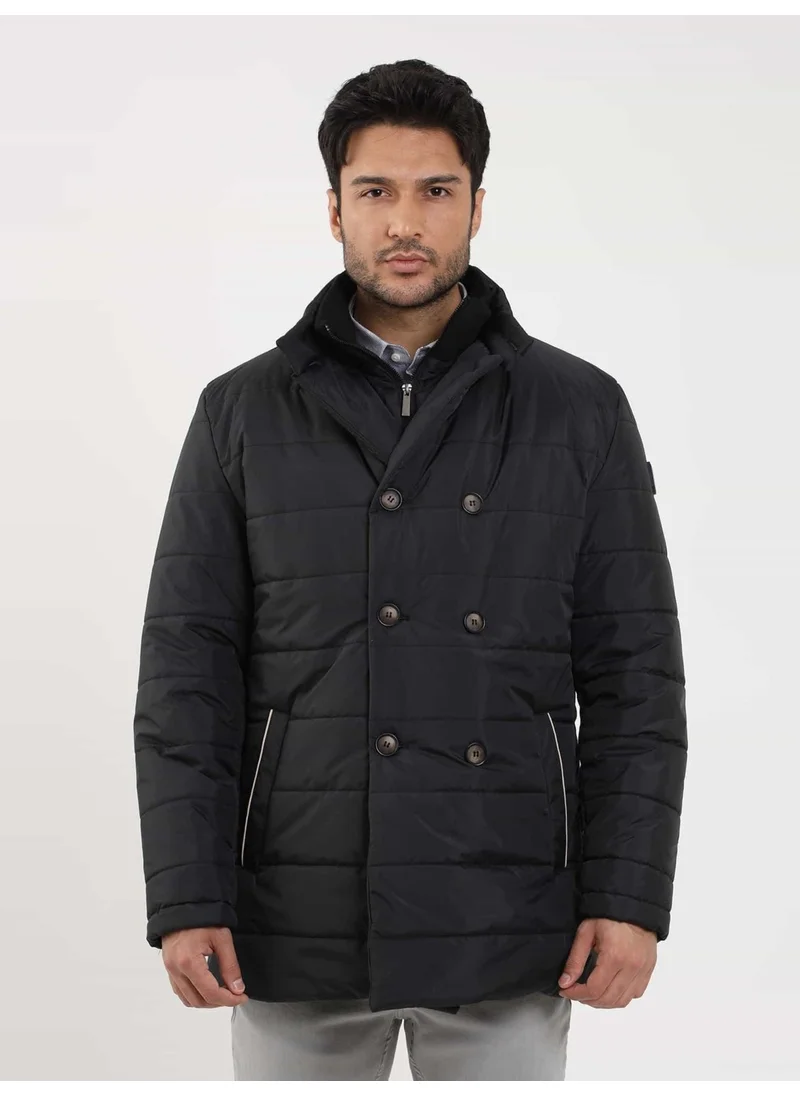 Dufy Black Men's Coat DU1234265007