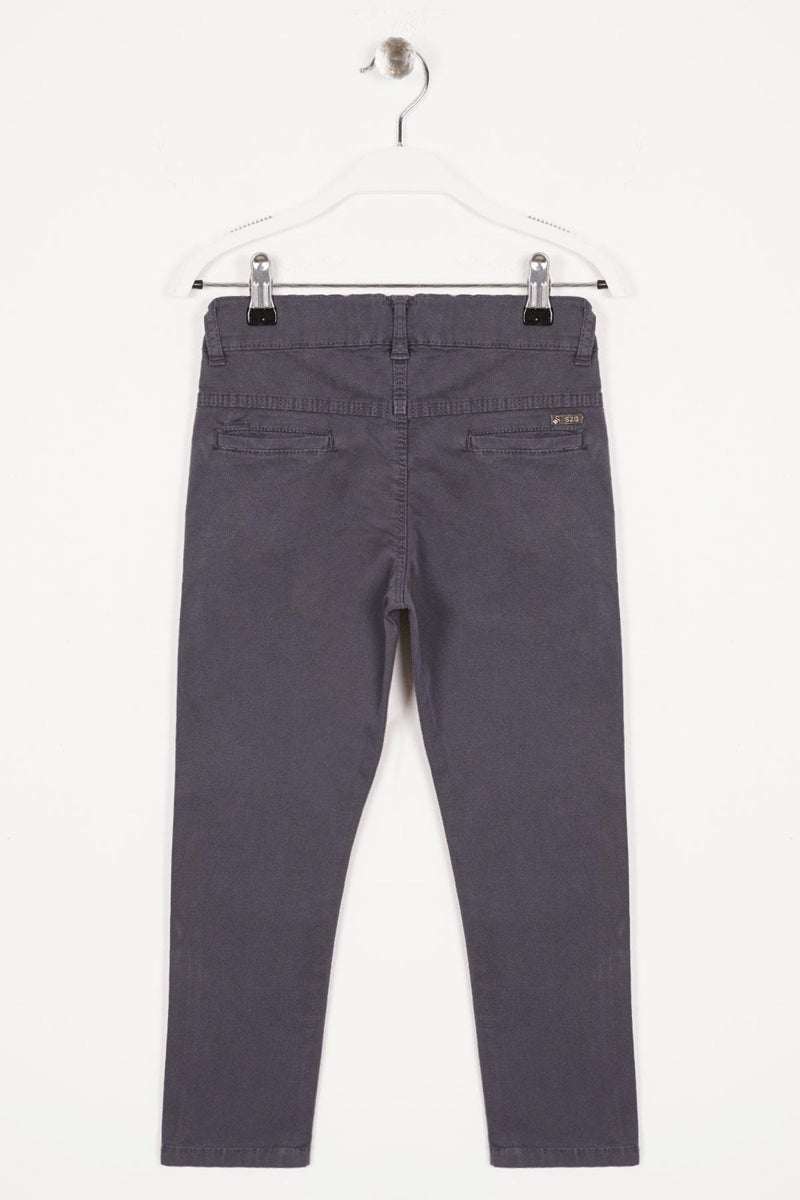 Süzgün Back Pocket Smoke Colored Boy Gabardine Trousers  - Image 3