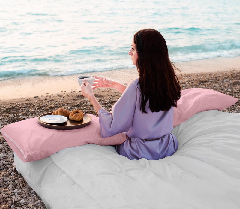 Utopia Bedding Waterproof Pillow Protectors Zippered King Size (2 Pack, Pink), Zippered Pillowcases, Bed Bug Proof Pillow Encasement Covers 20 x 38 Inches - Image 5