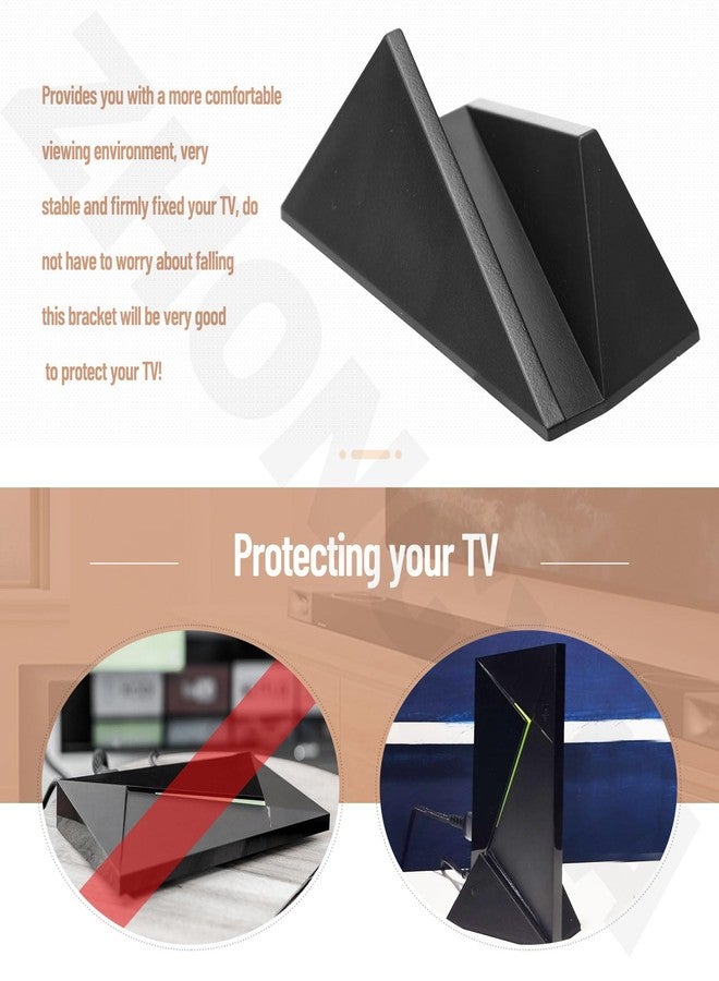 ZHONGXIA حامل عمودي منظم متوافق مع جهاز Nvidia Shield Android TV (طرازات Pro 2017/2019) / حامل تلفزيون متين مصنوع من مواد مركبة - Image 2