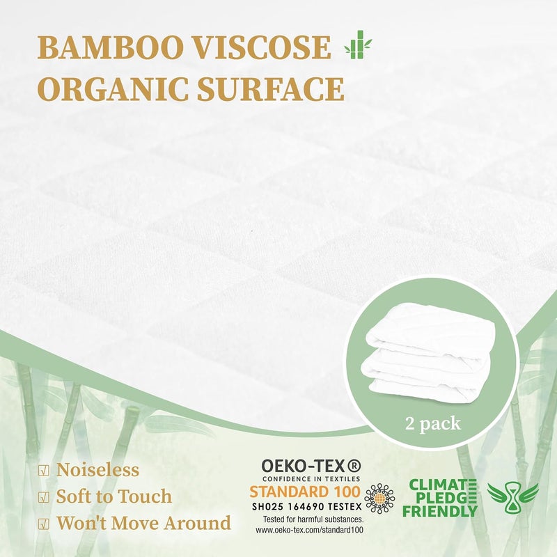 Safe and Sound 2 Pack Crib Mattress Protector - Image 4