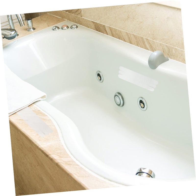 6Pcs White Non Slip Bath Safety Strips For Bathtub Shower Stairs And Kitchen - Image 3