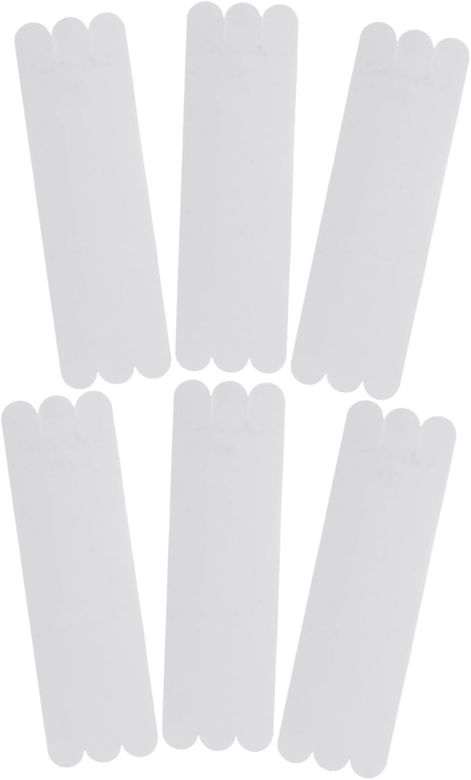 6Pcs White Non Slip Bath Safety Strips For Bathtub Shower Stairs And Kitchen - Image 1