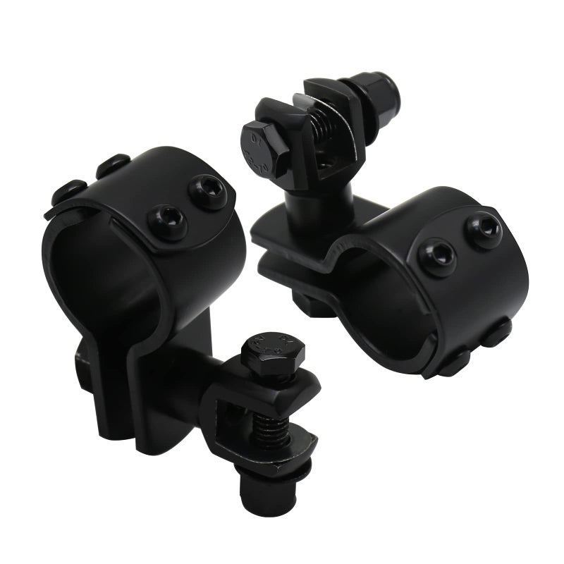 Motorcycle Highway Pegs Mount Clamp Footpegs Engine Guard Mounts Adapter Fit for Harley Yamaha Suzuki Kawasaki 25mm 32mm 34mm Black