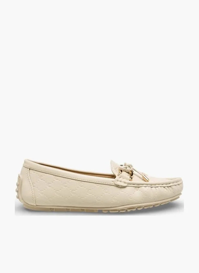 Women Bow Accent Slip-On Loafers