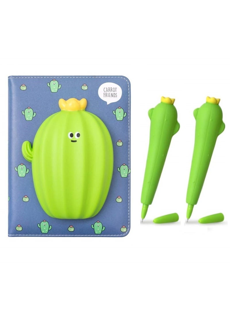 Generic 1Pcs Stress Relief Squishy Notebook with 2Pcs Squishy Pens Perfect Gift for Girls and Boys  - Image 1