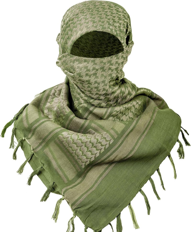 Aonal Store Military Shemagh Tactical Desert Scarf, 100% Cotton Keffiyeh Neck Head Scarf Wrap for Men Women - Image 2