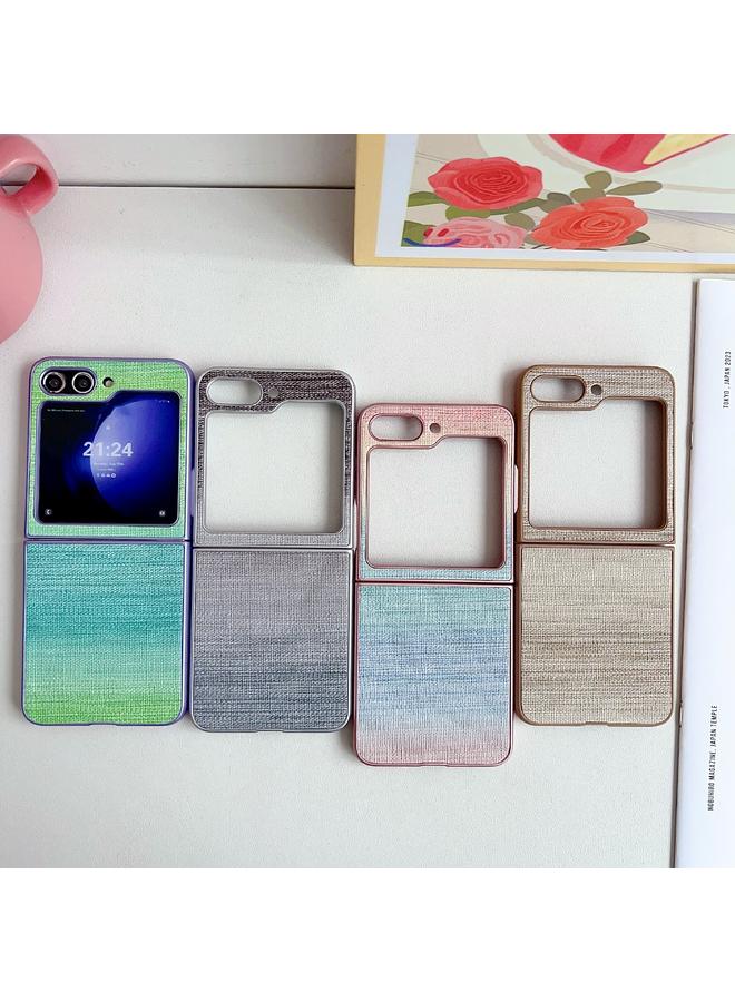 S-TOP Case For Samsung Galaxy Z Flip6 Illusory Color Leather Texture PC Phone Case - Image 5