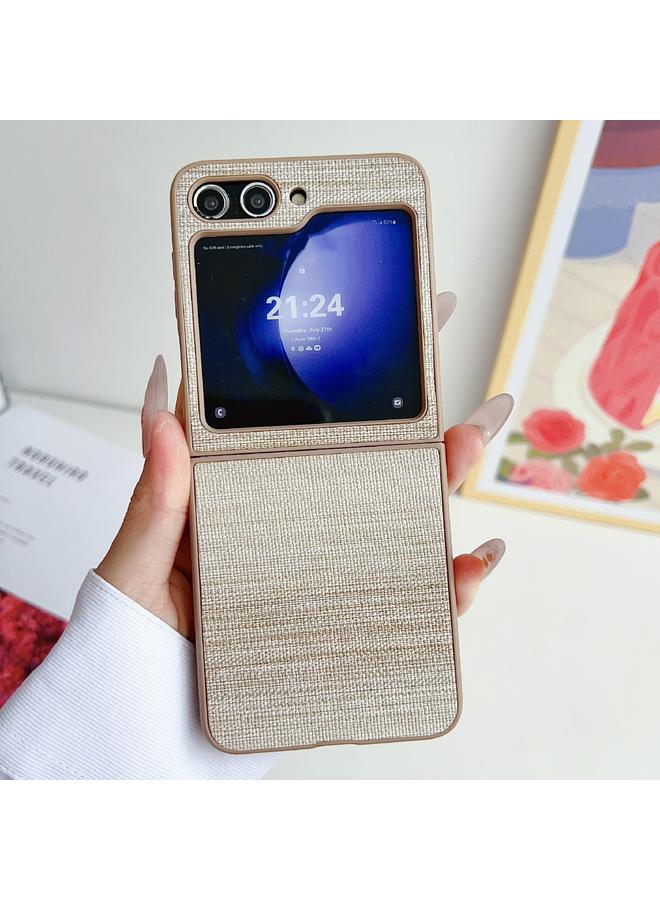 S-TOP Case For Samsung Galaxy Z Flip6 Illusory Color Leather Texture PC Phone Case - Image 2