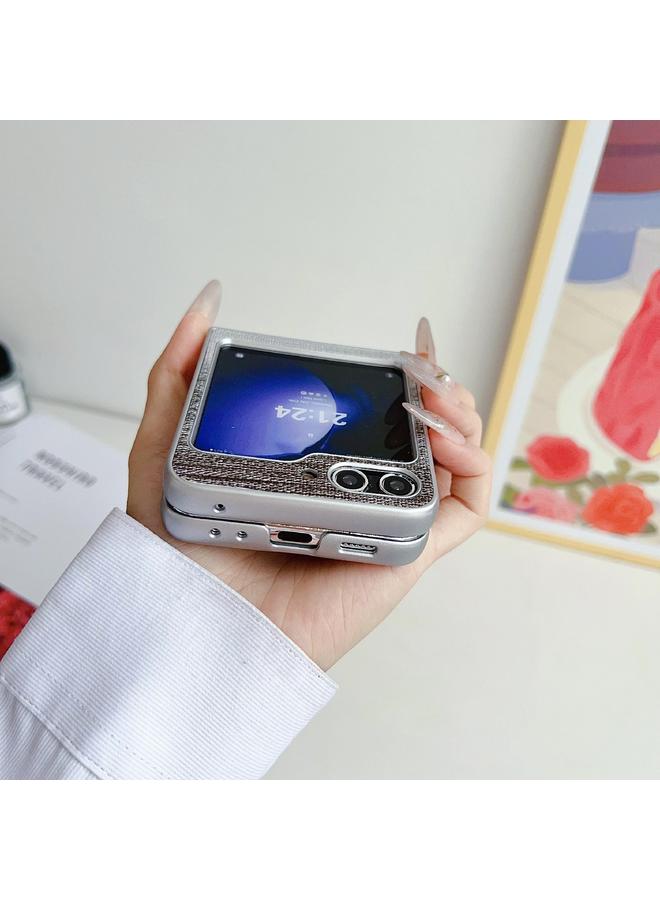 S-TOP Case For Samsung Galaxy Z Flip6 Illusory Color Leather Texture PC Phone Case - Image 4