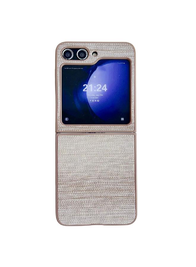 S-TOP Case For Samsung Galaxy Z Flip6 Illusory Color Leather Texture PC Phone Case - Image 1