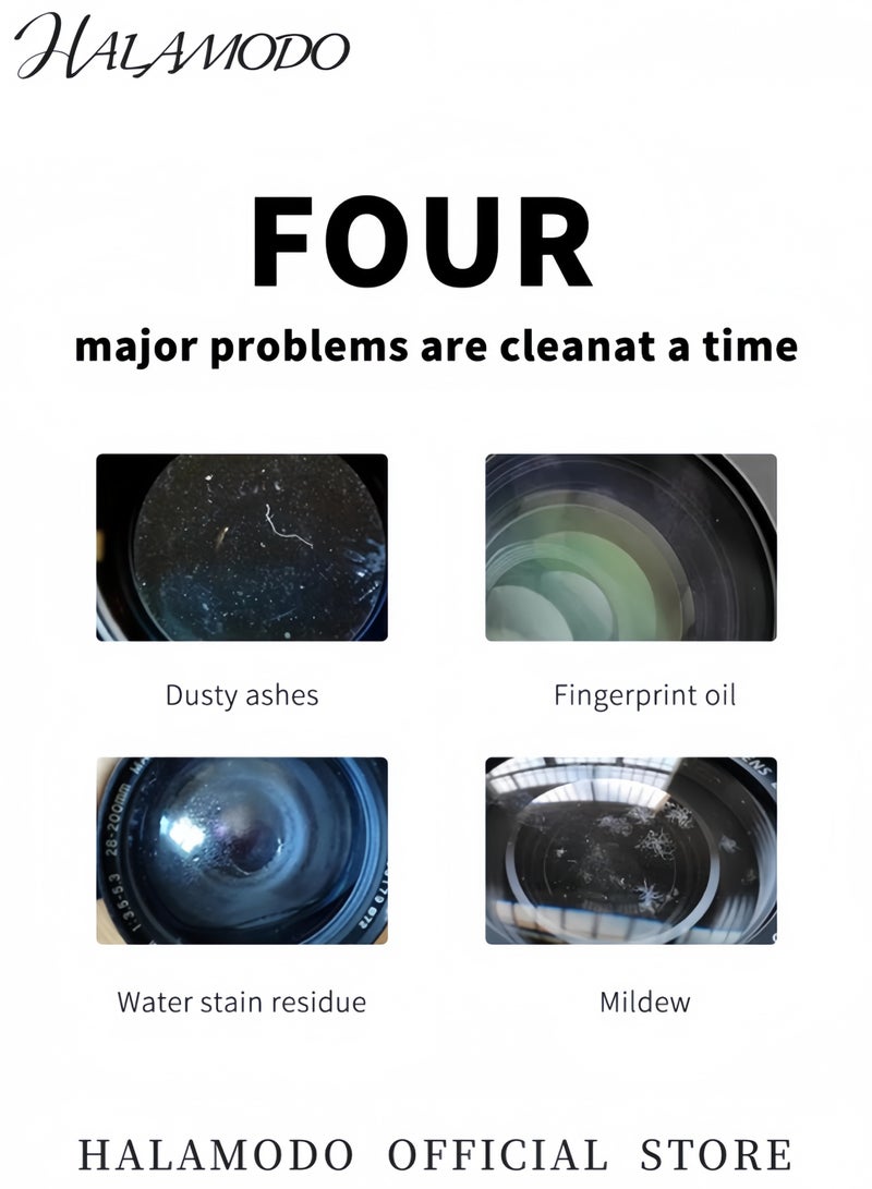 4-in-1 Camera Lens Cleaning Kit with Lens Blower & Brush & Pen & Cloth Professional Cleaning Kit for Cameras and Sensitive Electronics Bundle