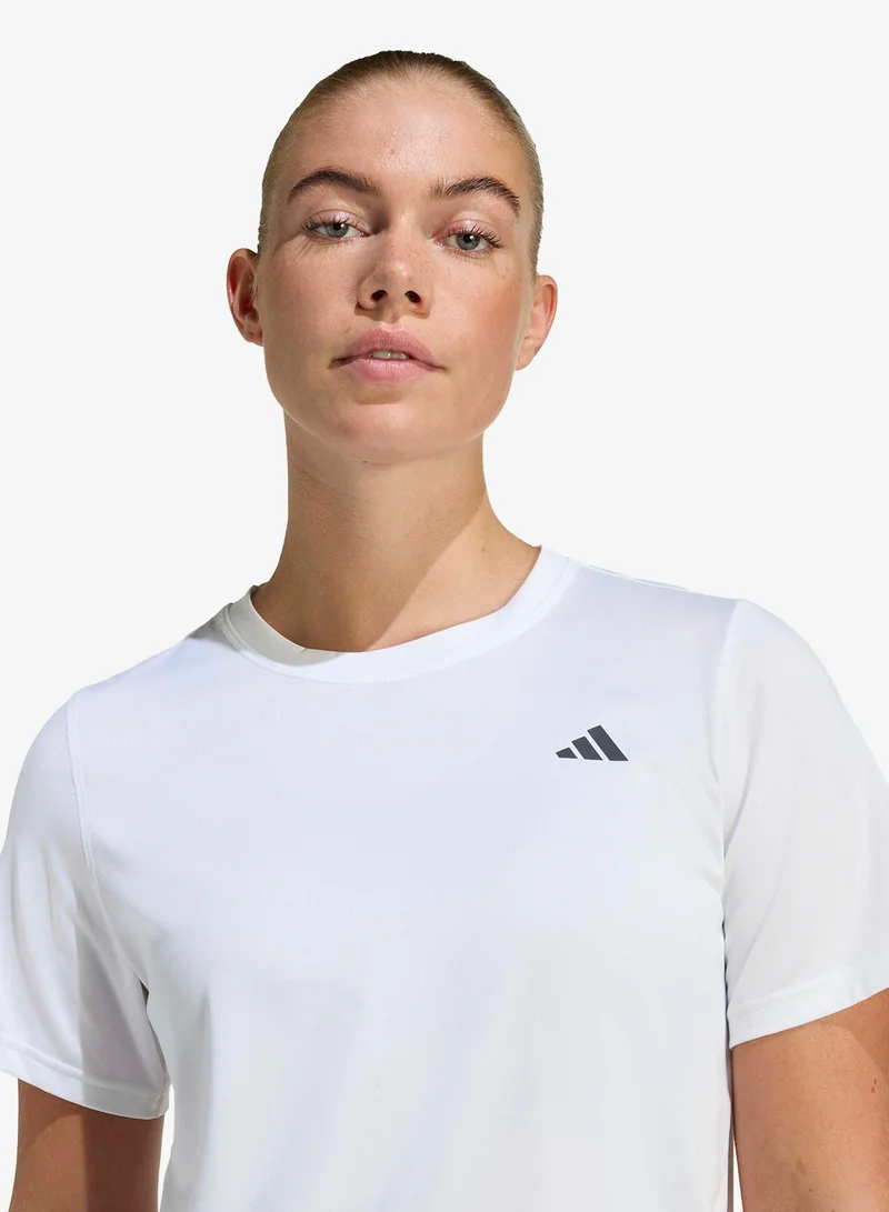 Adidas WHITE Essential Workout T-Shirt for Women | Best Price UAE