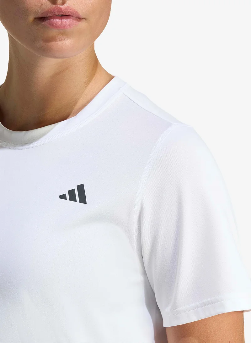 Adidas WHITE Essential Workout T-Shirt for Women | Best Price UAE