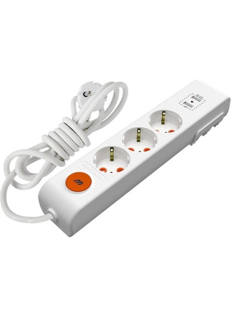 Rı-Tech Triple USB Switch Group Socket (3 Mt)