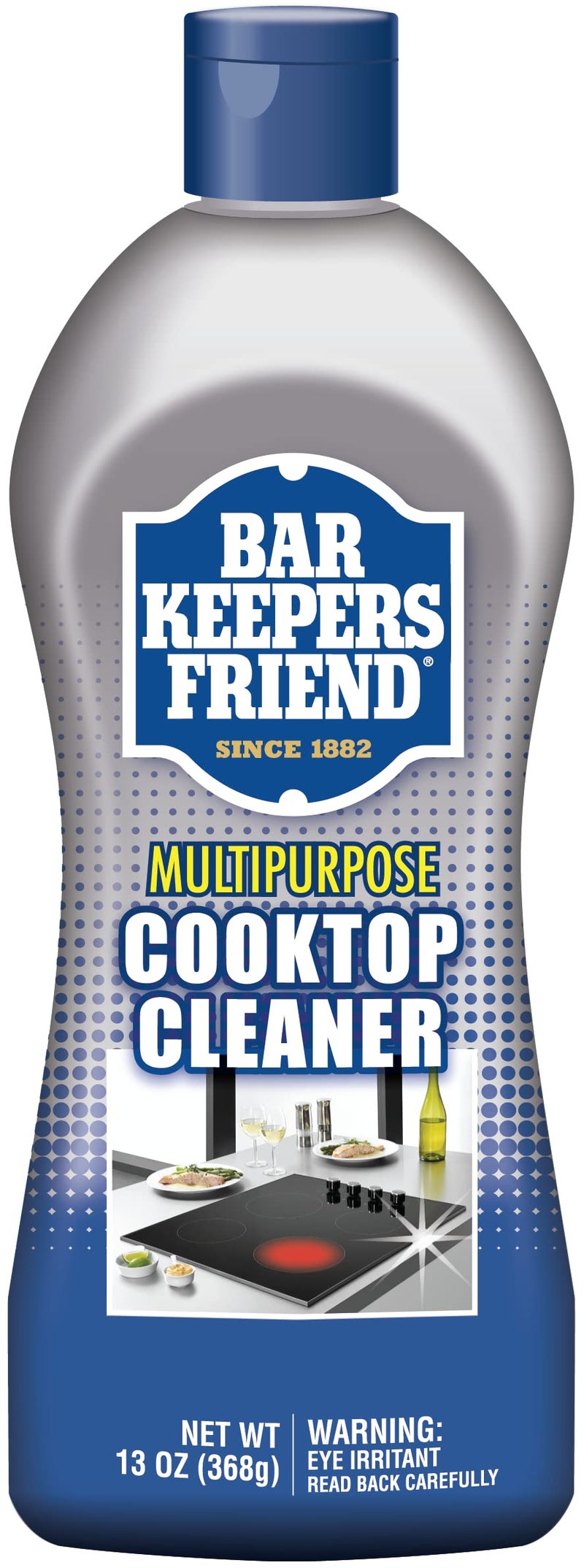 Bar Keepers Friend Cooktop Cleaner (2 x13 oz) Multipurpose Liquid Stovetop Cleanser - Safe for Use on Glass or Ceramic Cooking Surfaces, Copper, Brass, Chrome, and Stainless Steel & Porcelain Sinks - Image 2