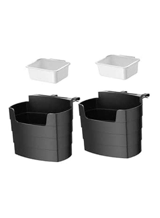 2Pcs Car Storage Box French Fry Holder Sauce Container Easy Install Compact Design - Image 1