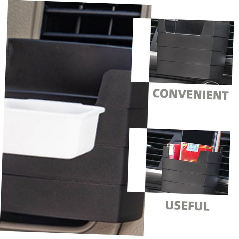 2Pcs Car Storage Box French Fry Holder Sauce Container Easy Install Compact Design - Image 4
