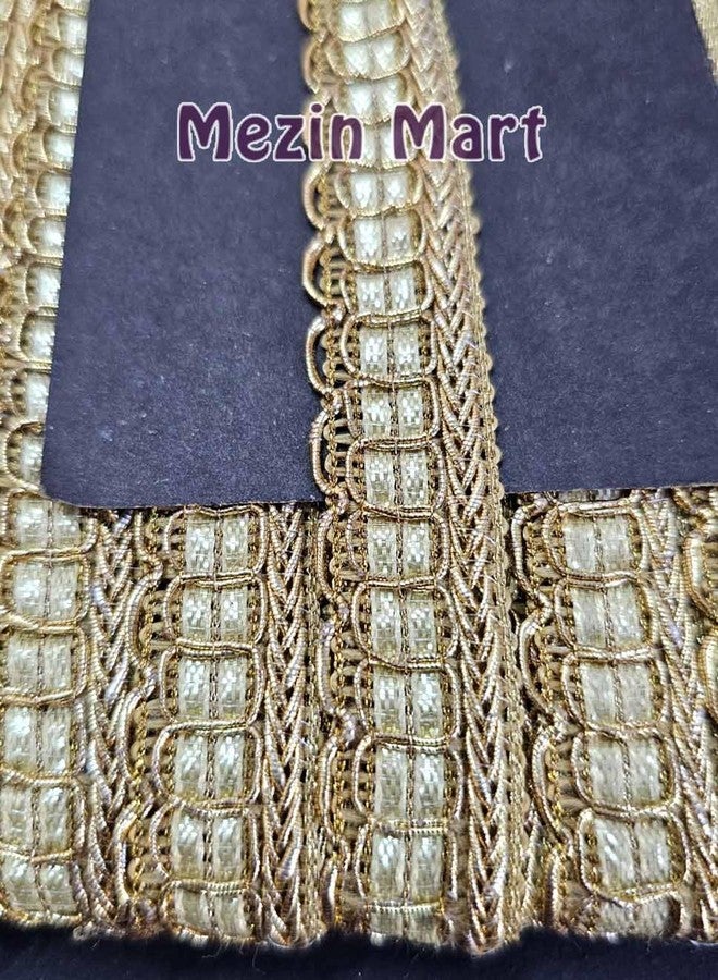 Mezin Salma Chotalo Lace Border (9 Meter) for Bridal Dresses, Sarees, Lehengas, Decoration, Bag and Designing Embellishment Crafts (1) - Image 4