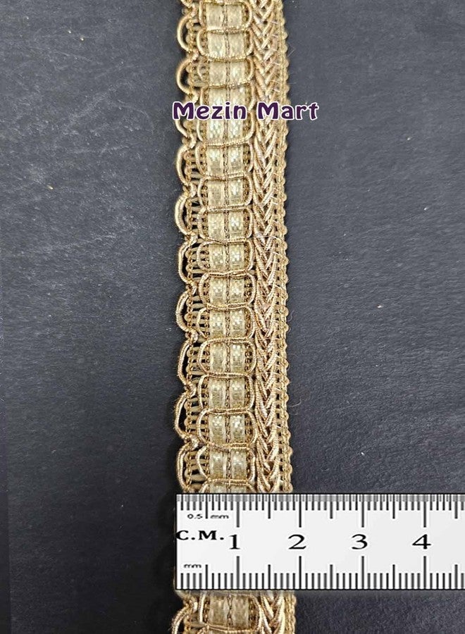 Mezin Salma Chotalo Lace Border (9 Meter) for Bridal Dresses, Sarees, Lehengas, Decoration, Bag and Designing Embellishment Crafts (1) - Image 3