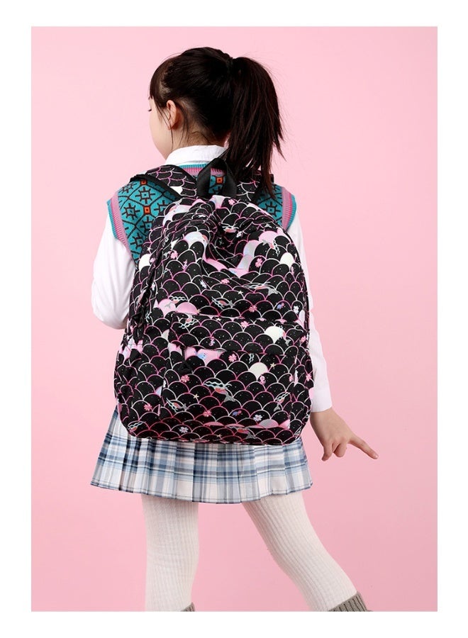 SUCITY 3PCS School Bag Set Backpack with Pencil Case and Lunch Bag Student Backpack School Bag for Kids Large Capacity Children's Backpack Sets - Image 3