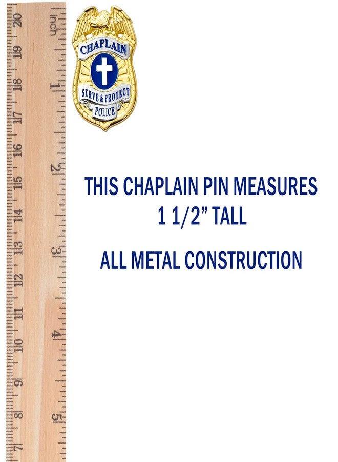 Agent Gear USA Chaplain Lapel Pin Serve and Protect Police Uniform Insignia - Image 2