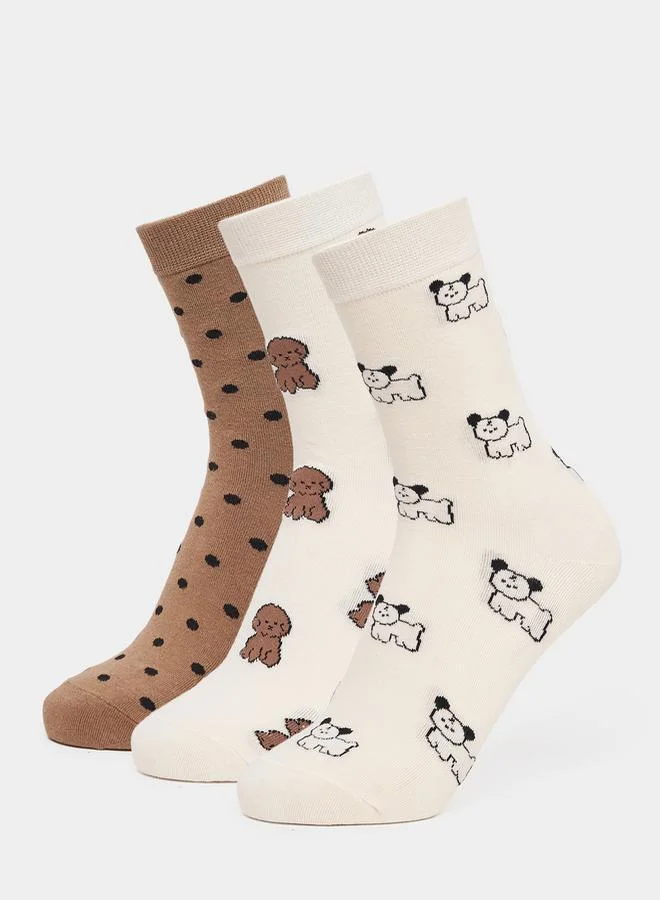 Styli Set of 3 - Dog Pattern Socks