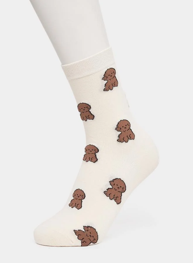 Styli Set of 3 - Dog Pattern Socks