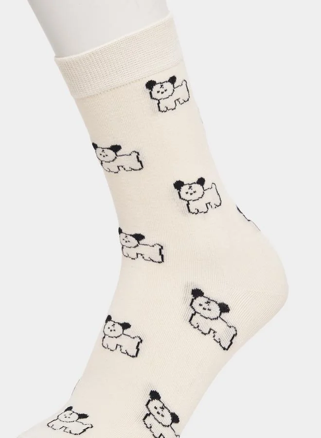 Styli Set of 3 - Dog Pattern Socks