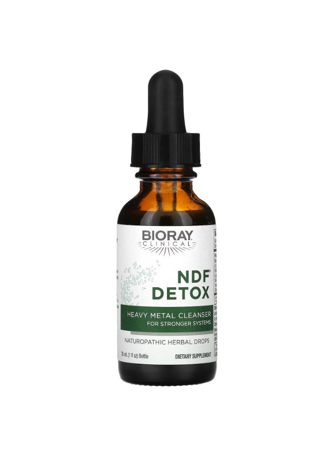 بيوراي Bioray, NDF Detox, منظف المعادن الثقيلة لأنظمة أقوى، 1 أونصة سائلة (30 مل) - Image 3