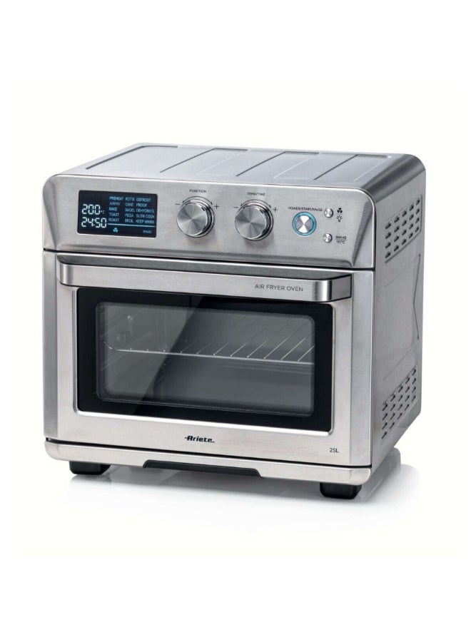 أريتي 1700W Electric Air Fryer with Oven Silver and Black 25 Liter 00C462911ARAS 25 L 1700 W 00C462911ARAS Silver and Black - Image 2