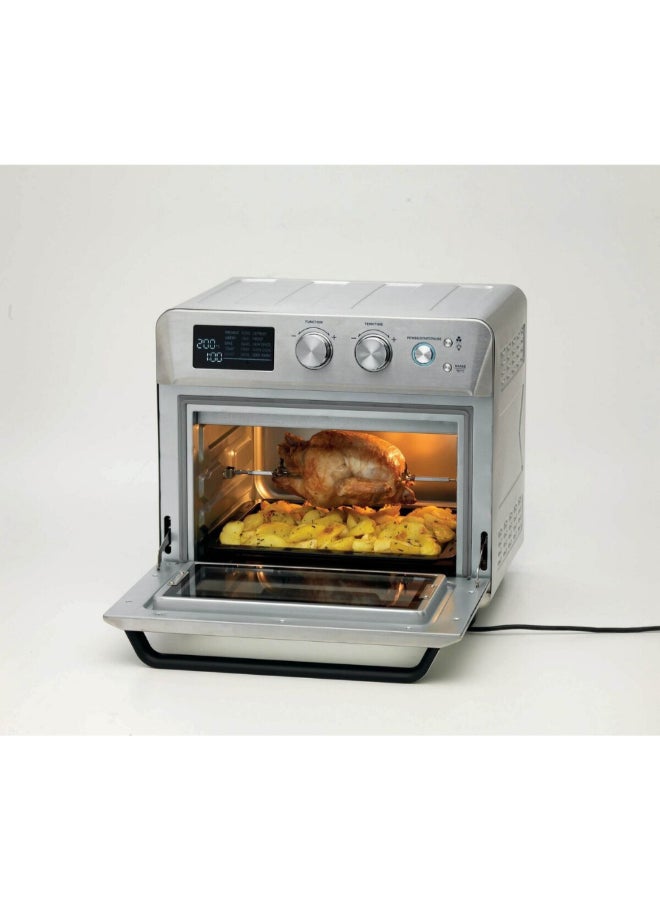 أريتي 1700W Electric Air Fryer with Oven Silver and Black 25 Liter 00C462911ARAS 25 L 1700 W 00C462911ARAS Silver and Black - Image 4