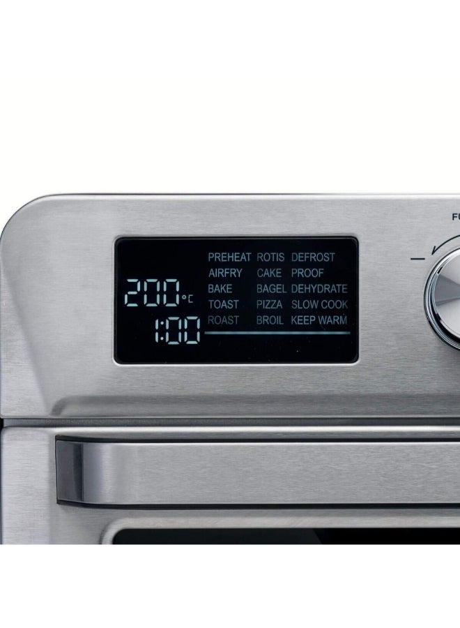 أريتي 1700W Electric Air Fryer with Oven Silver and Black 25 Liter 00C462911ARAS 25 L 1700 W 00C462911ARAS Silver and Black - Image 3