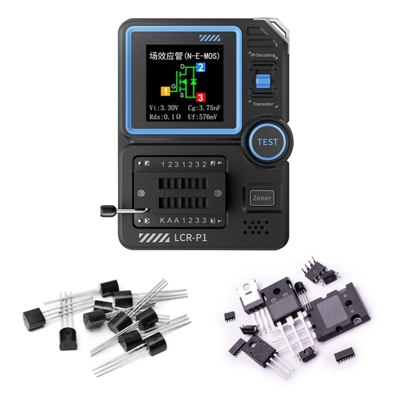Multifunction Transistor Tester Capacitor Resistor Diode Triode Battery Mosfet Meter - Image 3