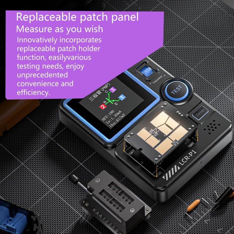 Multifunction Transistor Tester Capacitor Resistor Diode Triode Battery Mosfet Meter - Image 5