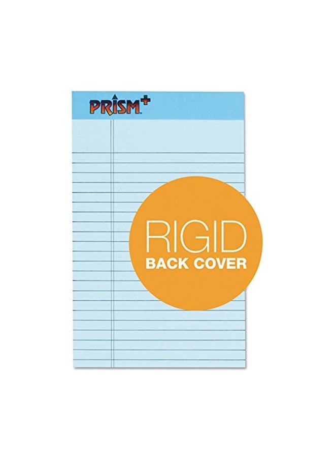 TOPS Prism Plus 100% Recycled Legal Pad, 5 x 8 Inches, Perforated, Blue, Narrow Rule, 50 Sheets per Pad, 12 Pads per Pack (63020) - Image 4