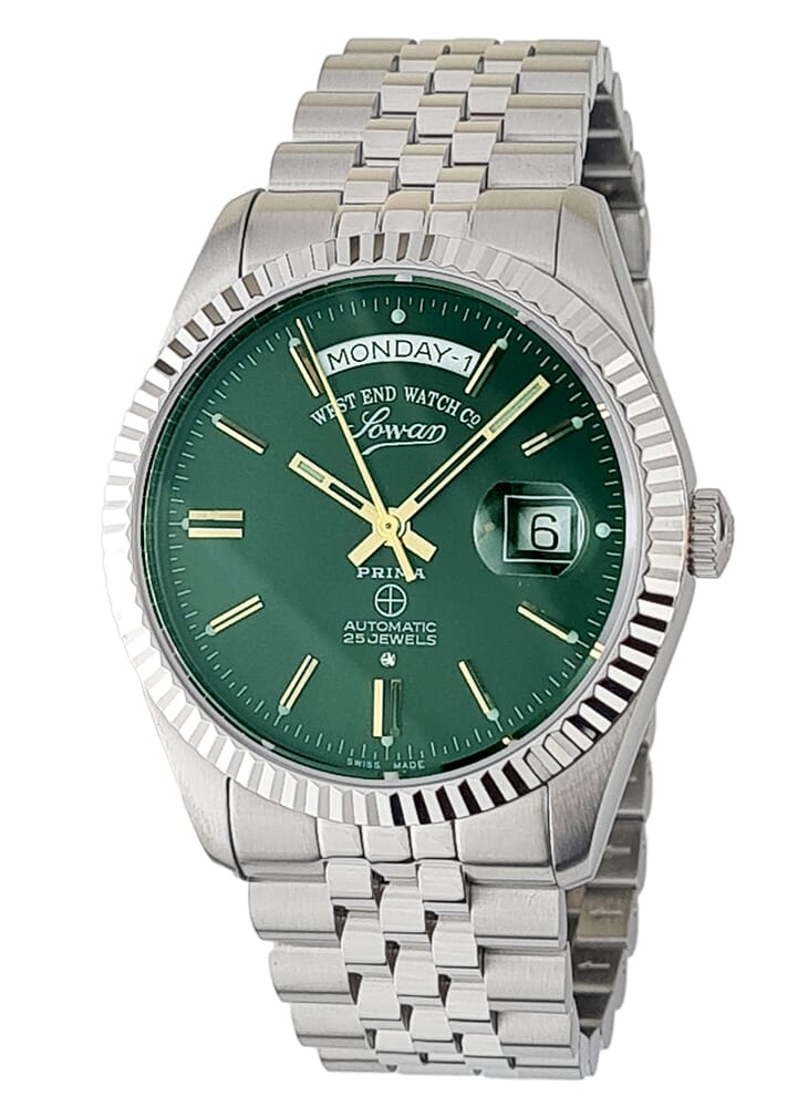 West End Watch Co - ساعة ويست إند واتش كو 25 جويلز 43 ملم باللون الأخضر للرجال 6868_10_3330Y - Image 1